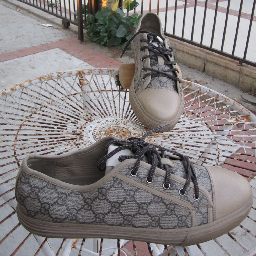 GUCCI CALIFORNIA 11.5 G/12.5 US BEIGESNEAKER SHOES